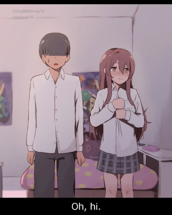 偶像大师同人|セネト_【手描きアニメ】回家后,姐姐甜花和同学正在爱爱,甘奈非常在意…